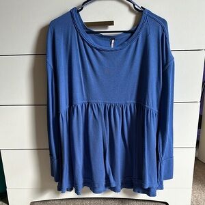 Blue Free People Women's Top